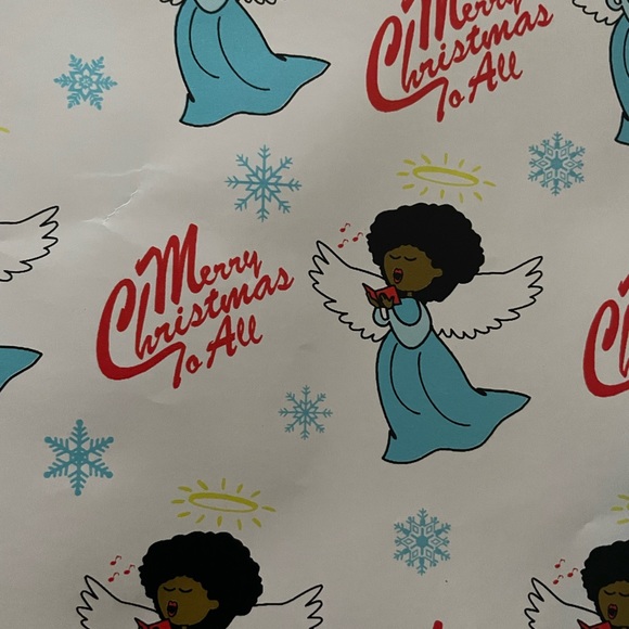 Christmas African American Angels Wrapping Paper - Afrocentric - Picture 3 of 8
